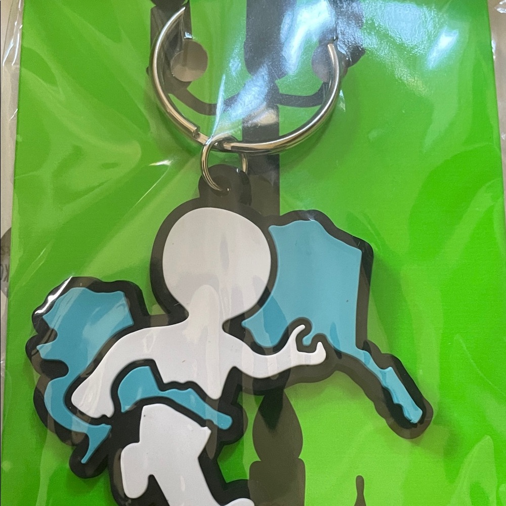 Off-White Virgil Abhol’s Canary Line in Keychain in Blue and White